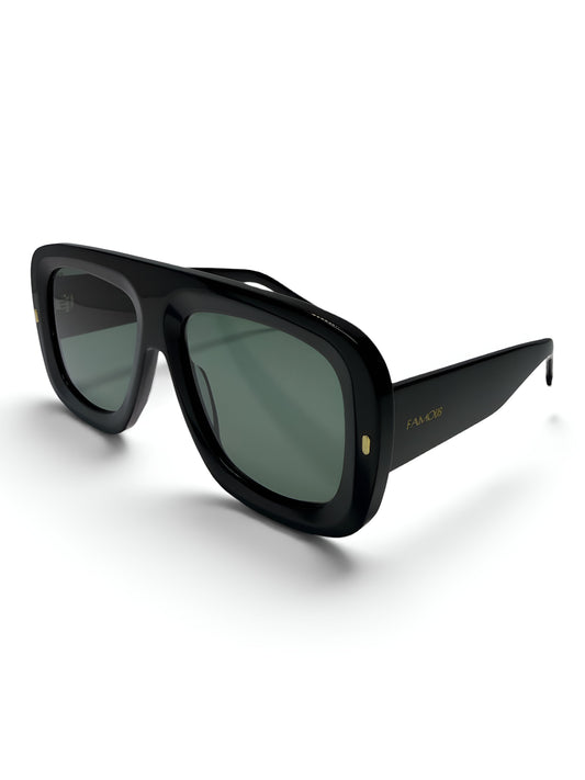 SAINT Black Marble Cat-Eye